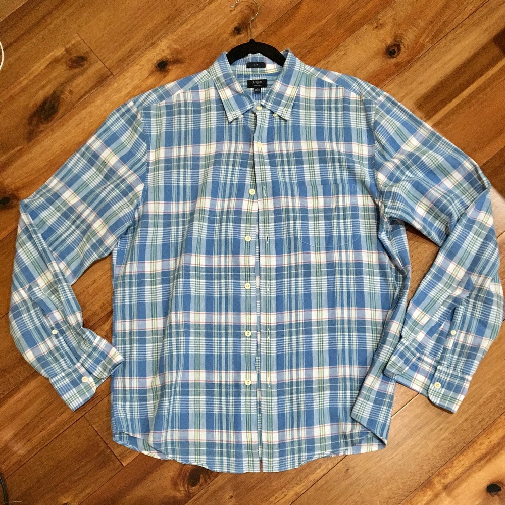 Men's J.Crew Slim Fit Button Up Shirt (Size Large)